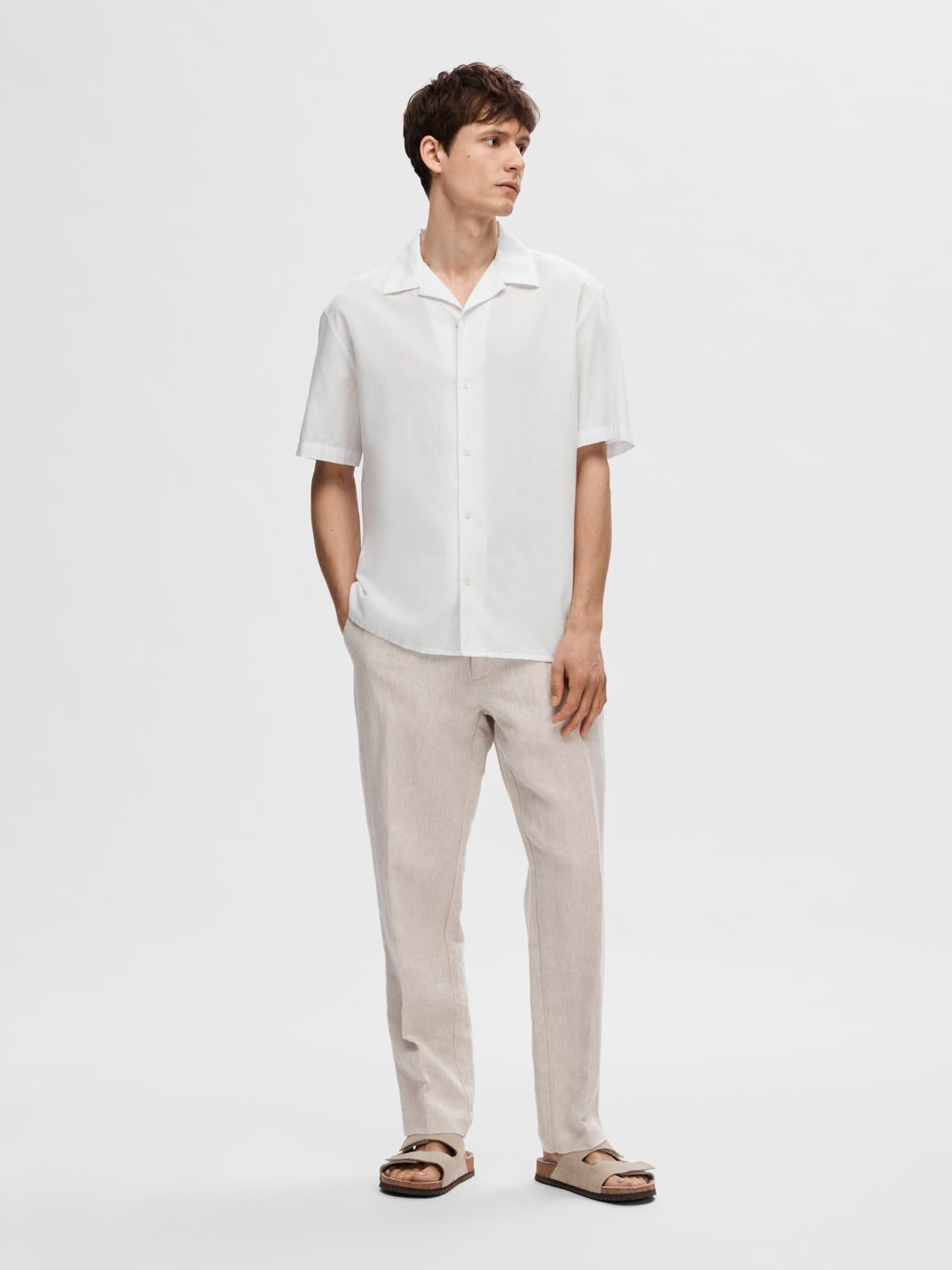 SLHRELAXSUN Shirt - Bright White