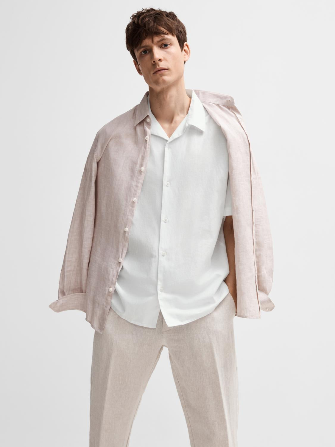 SLHRELAXSUN Shirt - Bright White