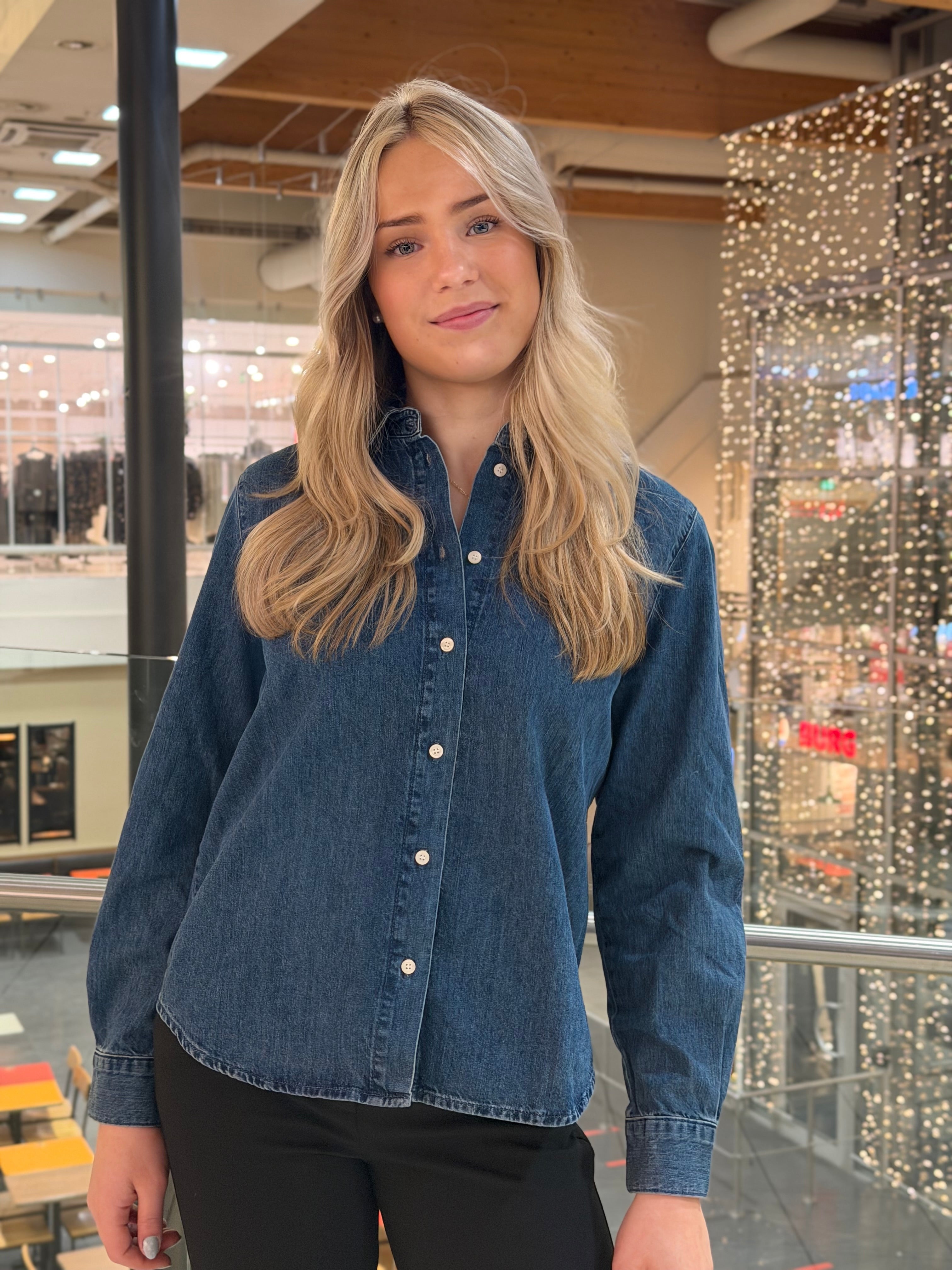 SLFBEA Denim Shirt - Medium Blue Denim