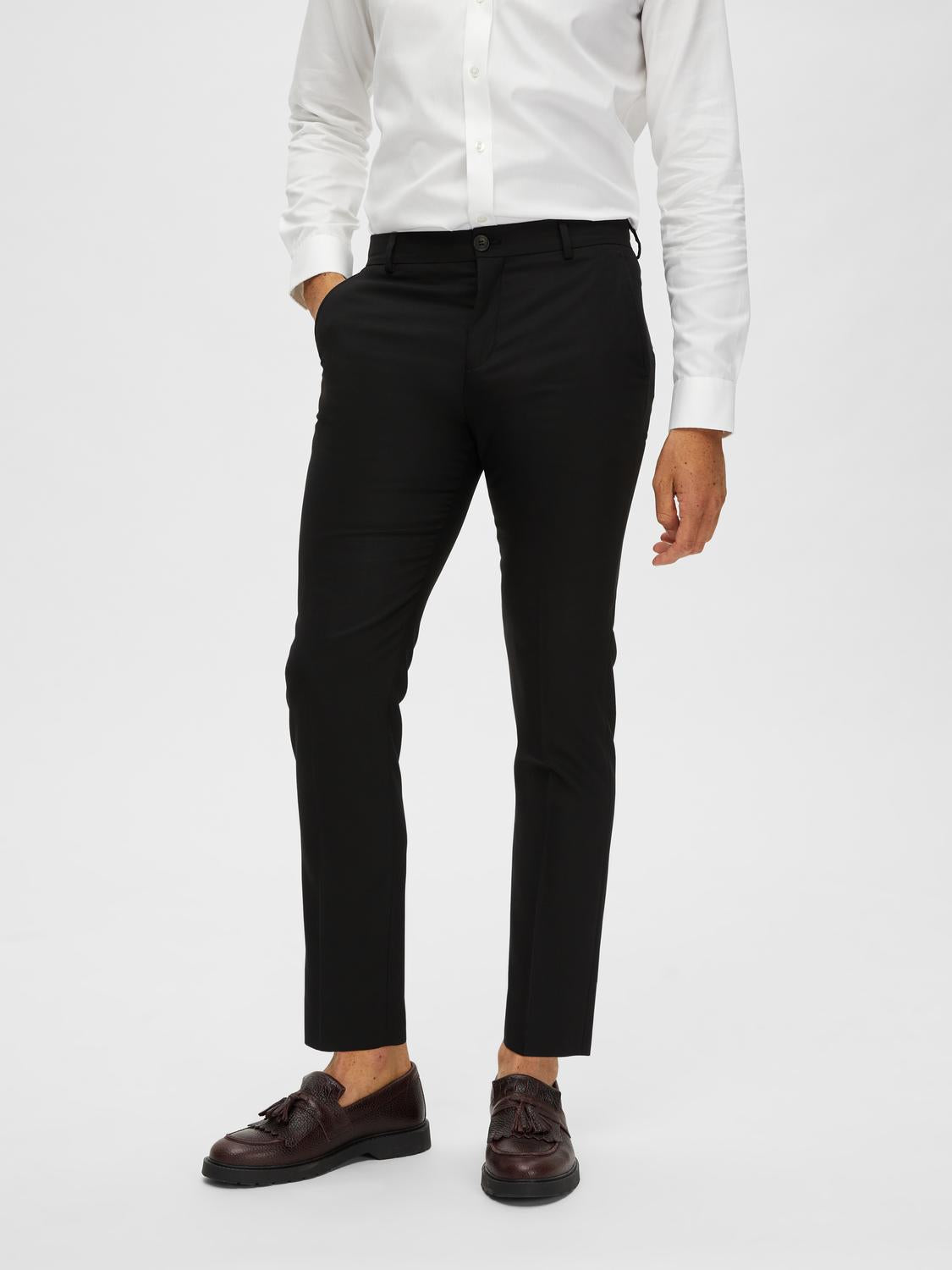 SLHSLIM-NEIL Tailored Trousers - Black