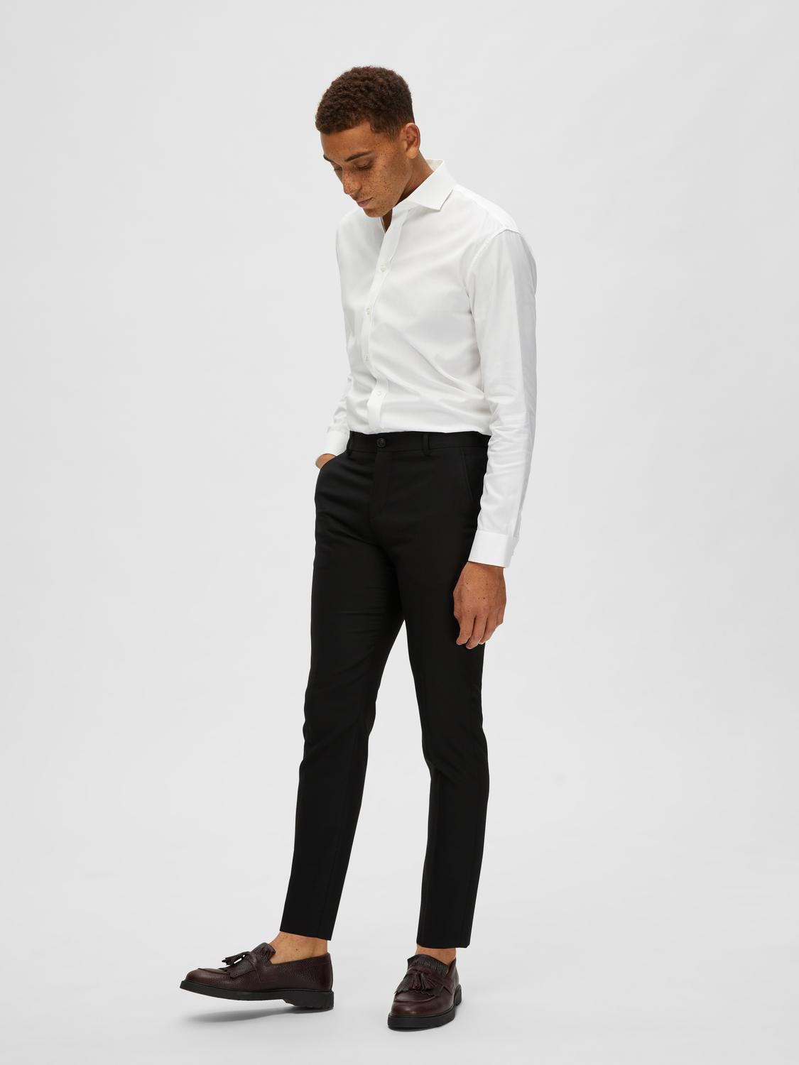 SLHSLIM-NEIL Tailored Trousers - Black