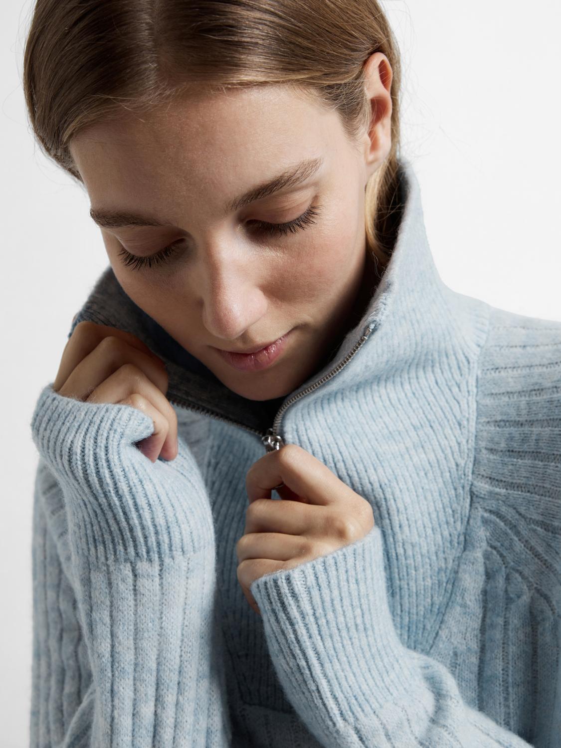 SLFLULU Pullover - Cashmere Blue