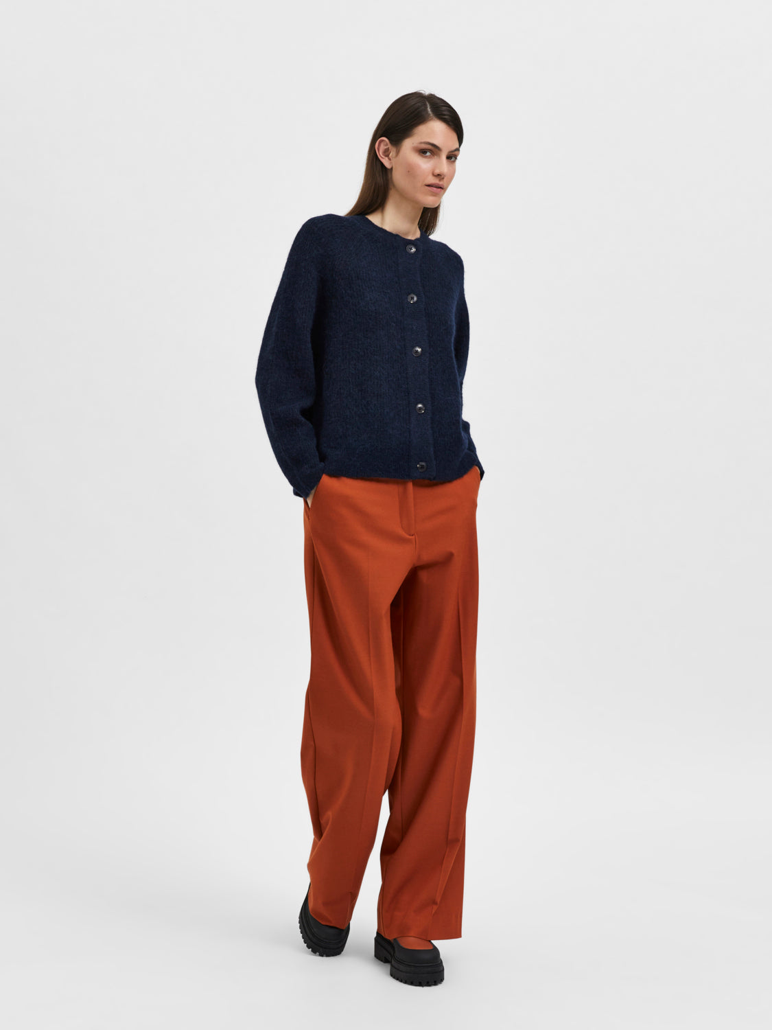 SLFLULU Cardigan - Dark Sapphire