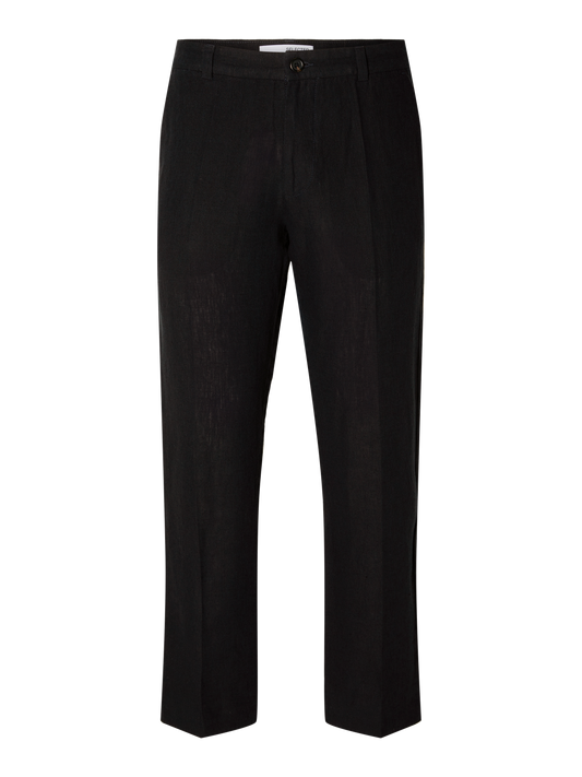 SLH196-STRAIGHT Pants - Black