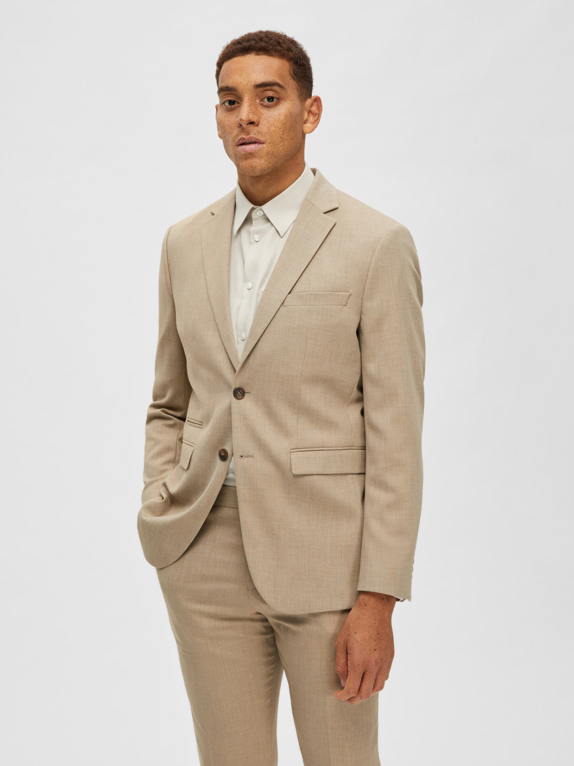 SLHSLIM-NEIL Blazer - Sand