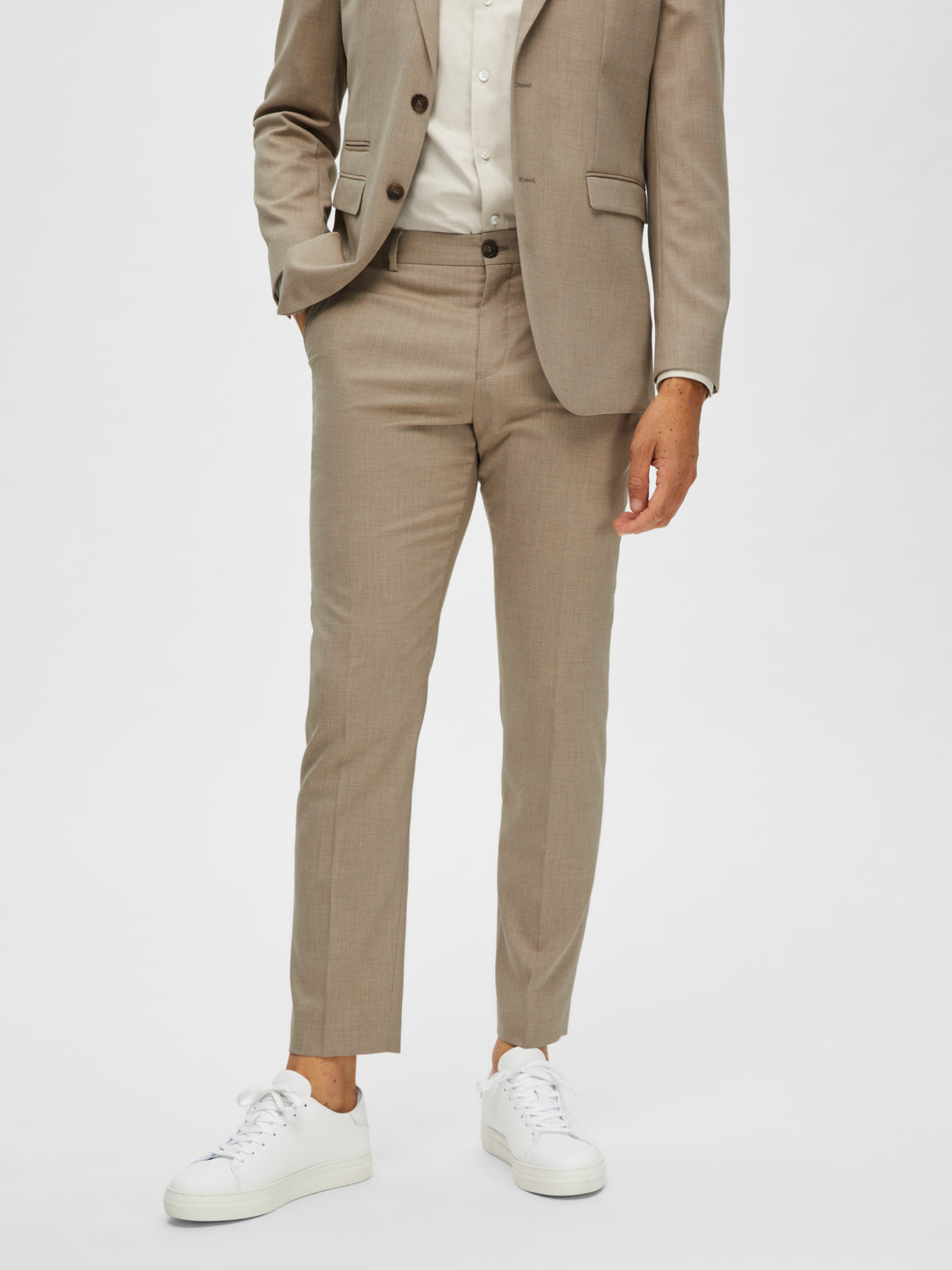 SLHSLIM-NEIL Pants - Sand