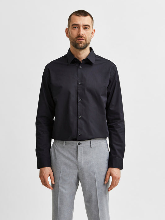 SLHSLIMETHAN Shirts - Black