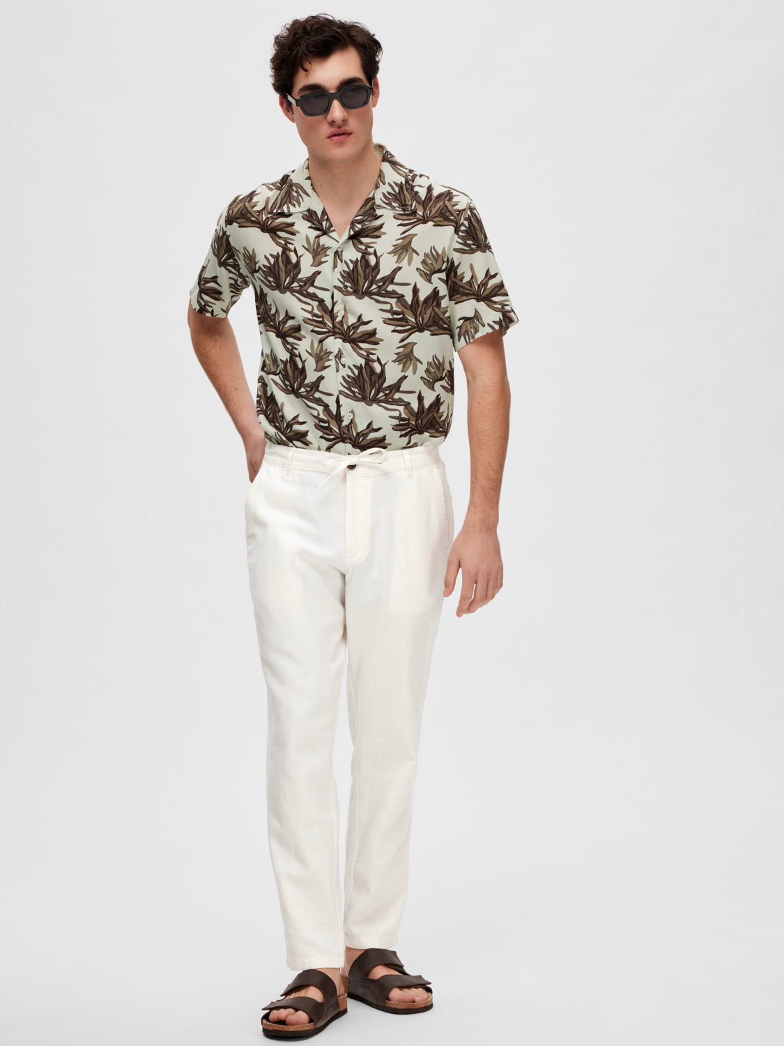 SLH172-SLIMTAPE Pants - Cloud Dancer