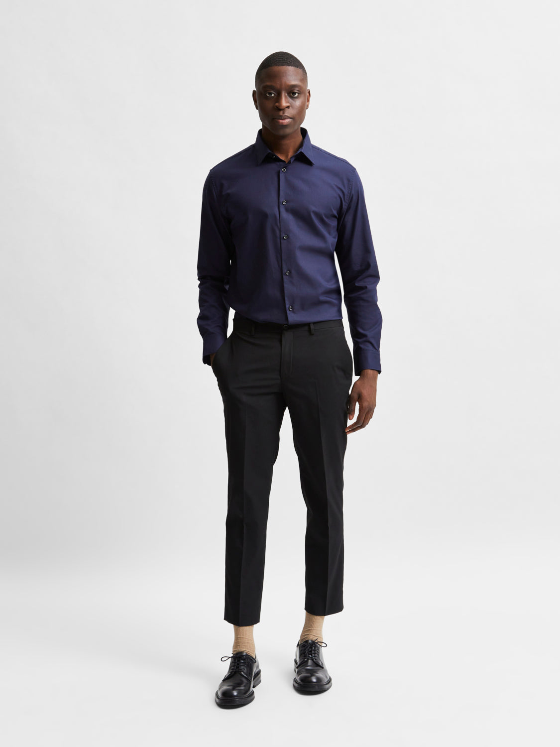 SLHSLIMETHAN Shirts - Peacoat