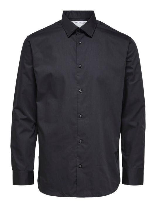 SLHSLIMETHAN Shirts - Black