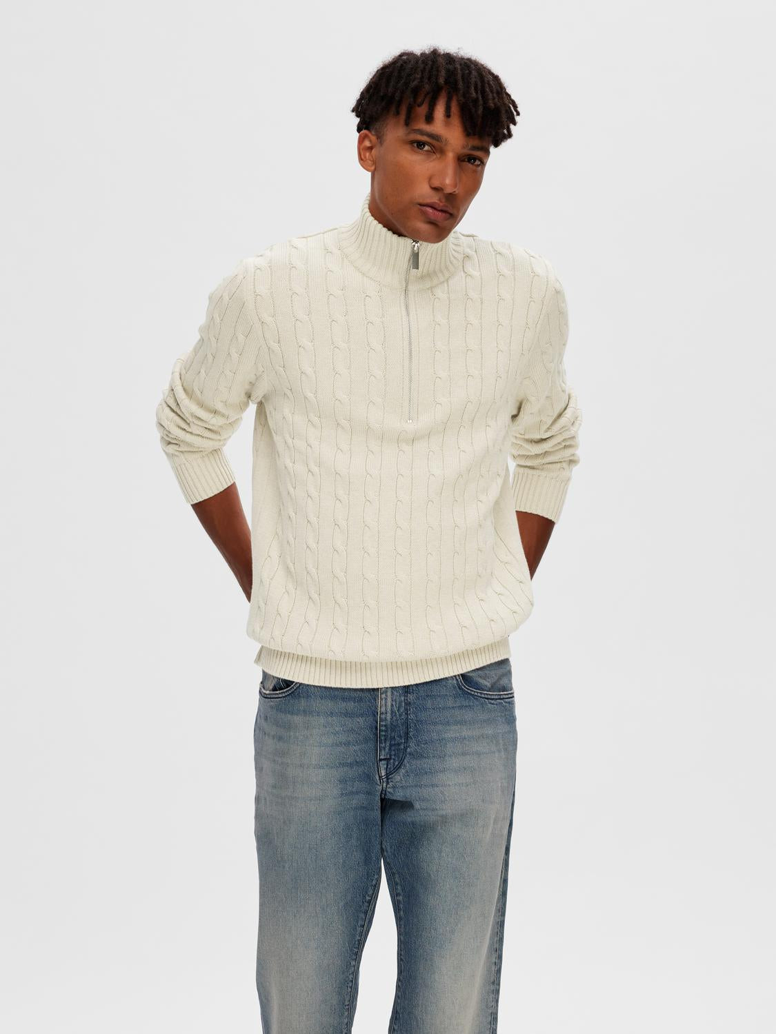 SLHRYAN Pullover - Bone White