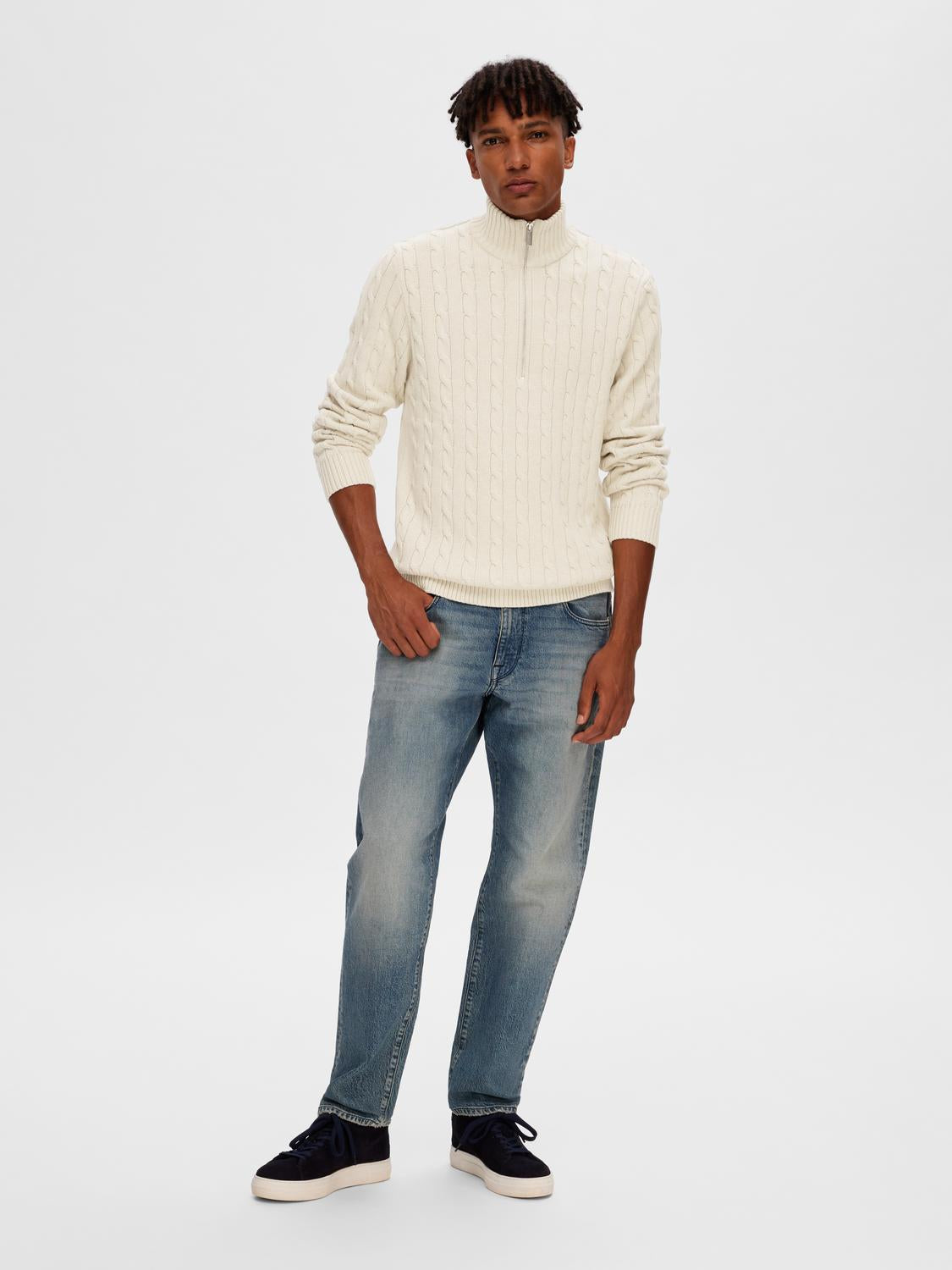 SLHRYAN Pullover - Bone White