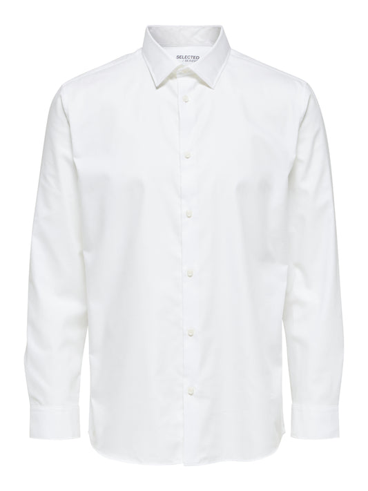 SLHREGETHAN Shirts - Bright White