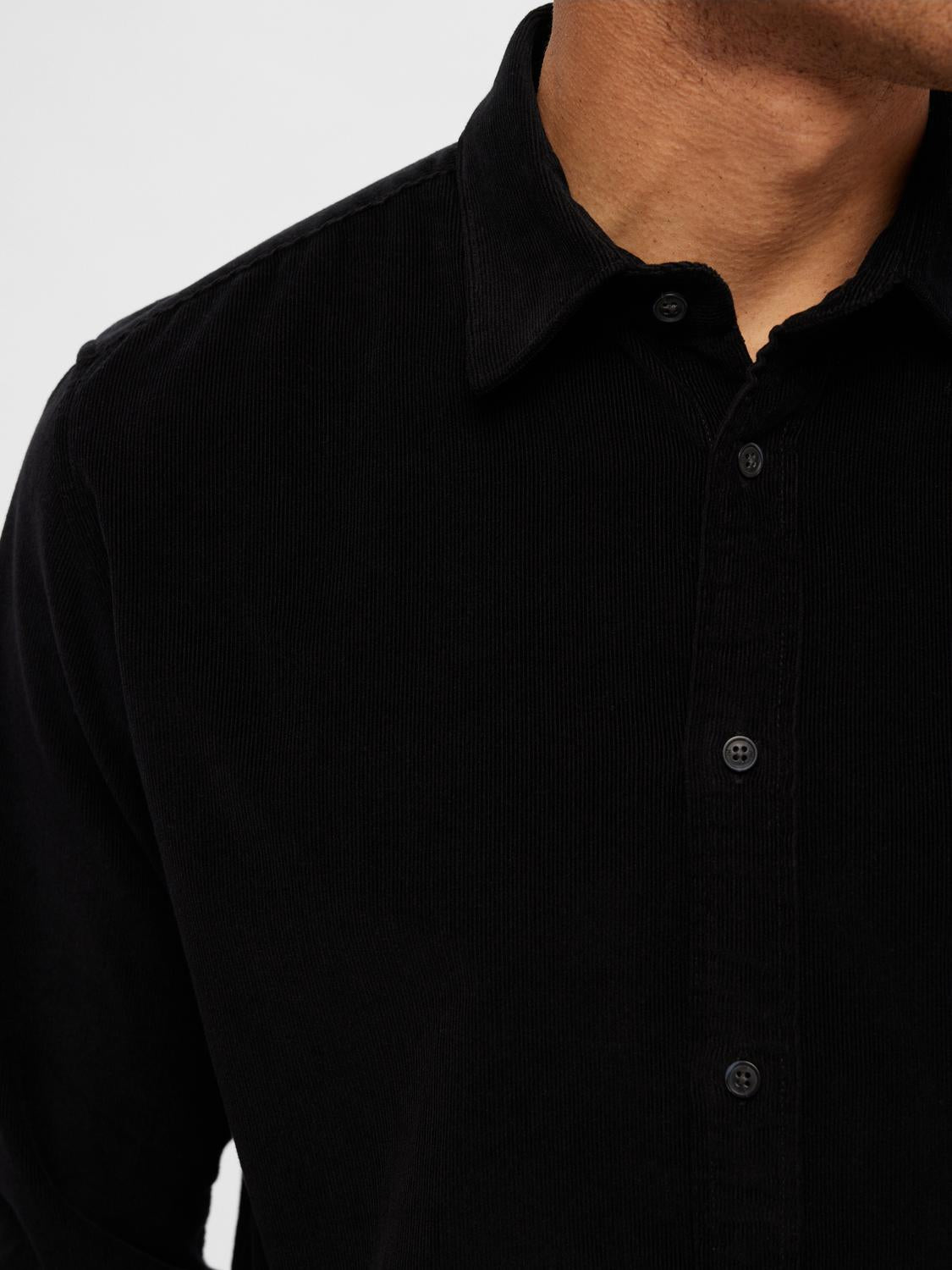 SLHREGOWEN-CORD Shirts - Black
