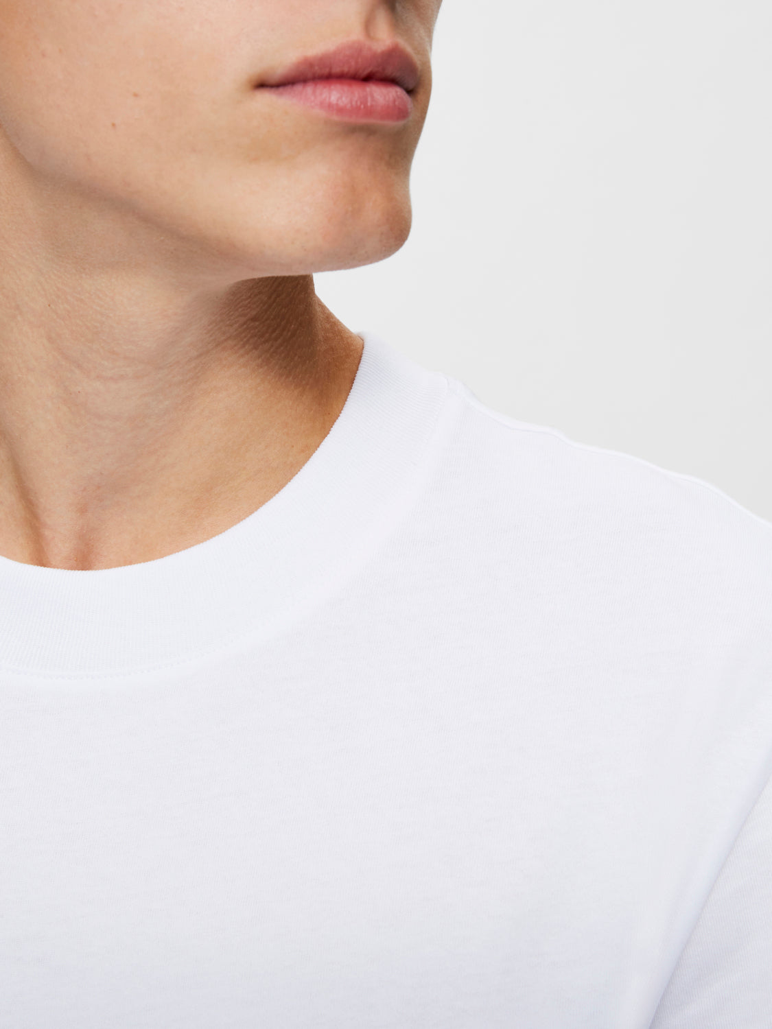 SLHRELAXCOLMAN200 T-Shirt - Bright White