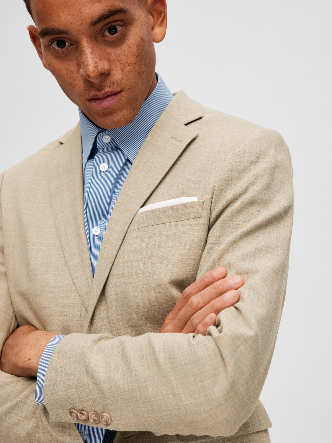 SLHSLIM-OASIS Blazer - Sand