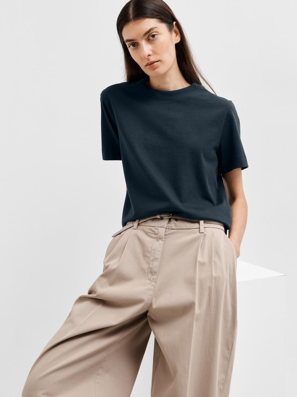 SLFESSENTIAL T-Shirt - Dark Sapphire