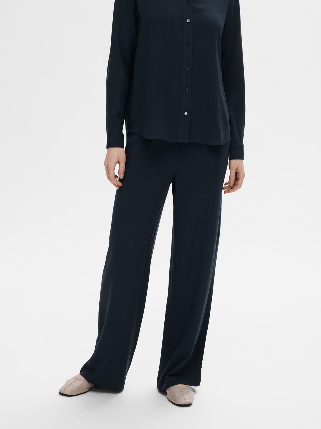 SLFVIVA-GULIA Pants - Dark Sapphire