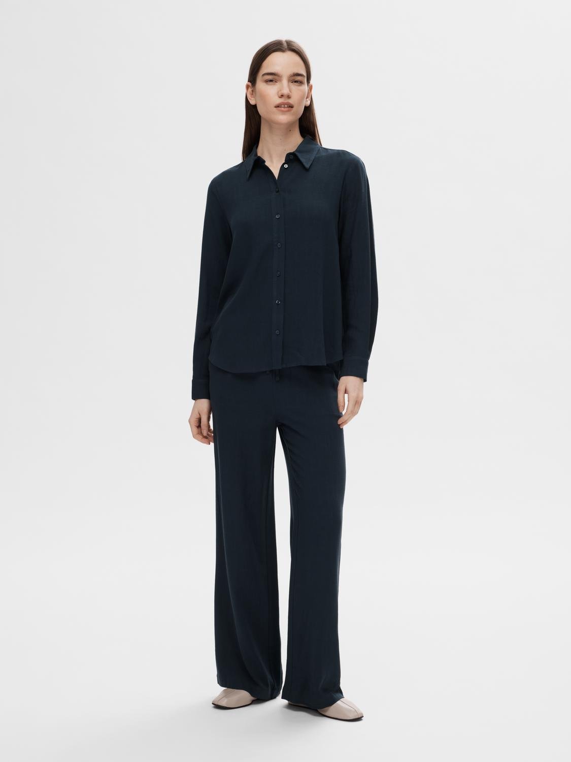 SLFVIVA-GULIA Pants - Dark Sapphire